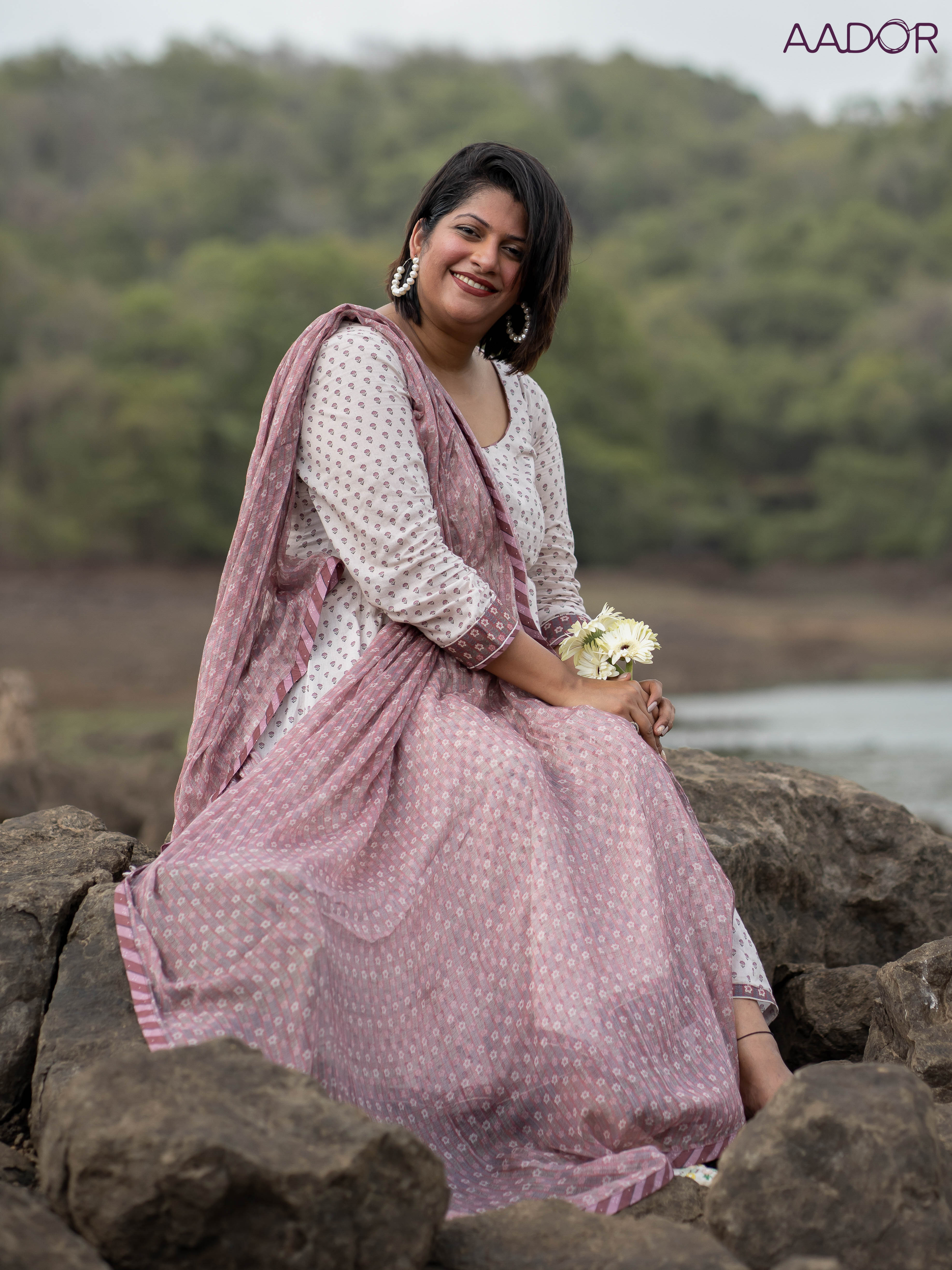 Moonlit Sparrow Dupatta